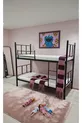 Modern Etagenbett, Sonnen-Etagenbett, Metall-Etagenbett, Abnehmbar, Cm Schwarzes Etagenbett