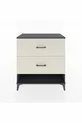 Commode Hyperion 2 tiroirs Anthracite-Pierres de lune
