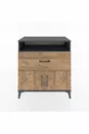 Hyperion Dresser with One Shelf, One Drawer, Two Doors Anthracite-Pine