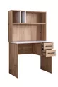 Tienerkamer Efes 3-Deurs Kast, Bed, Bureau, Nachtkastje Walnoot Creme