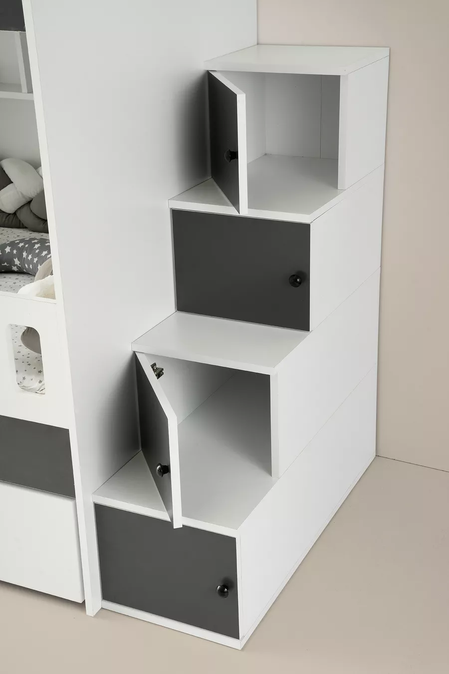 Letto a castello Berlin / 100% MDF / 2 letti con molle in bambù / 2 set di biancheria da letto in omaggio