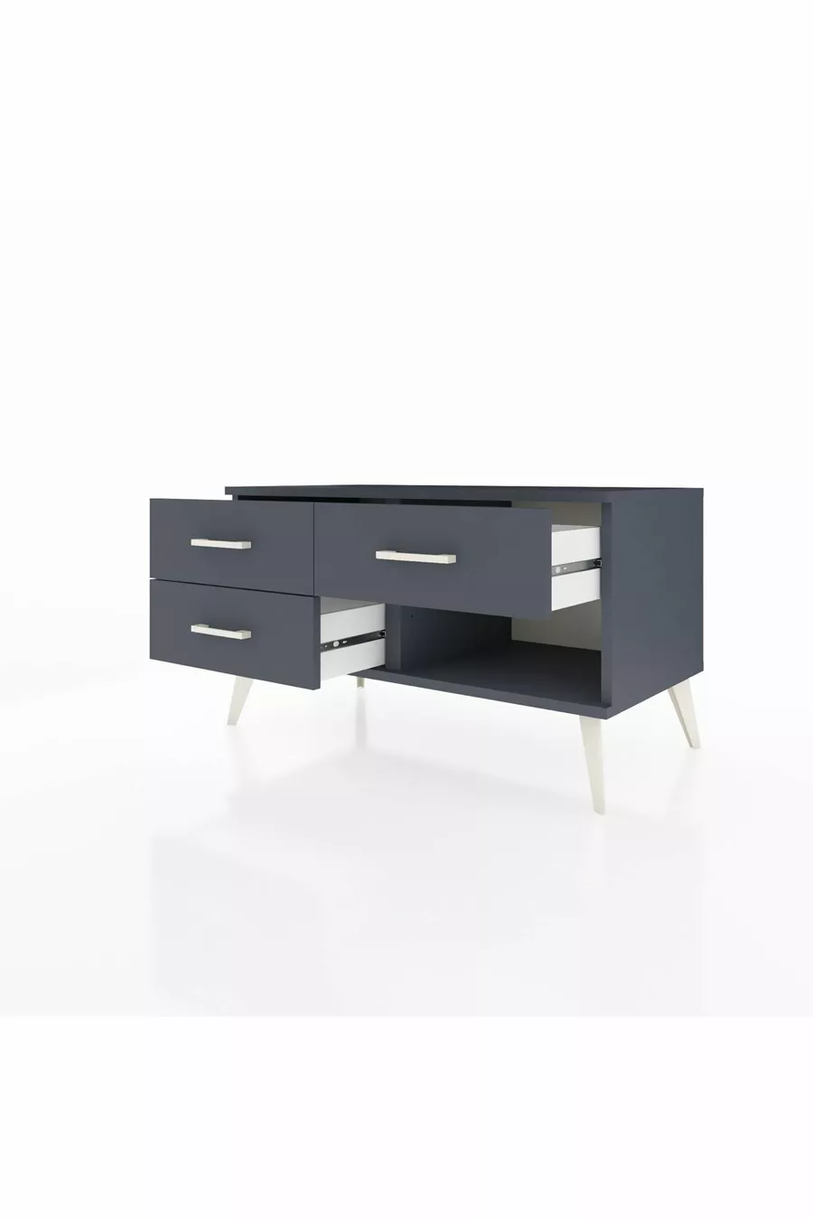 Hyperion Dresser 3 Drawers Anthracite-Anthracite