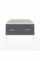 Commode Kronos 2 tiroirs Pin-Achat/Anthracite
