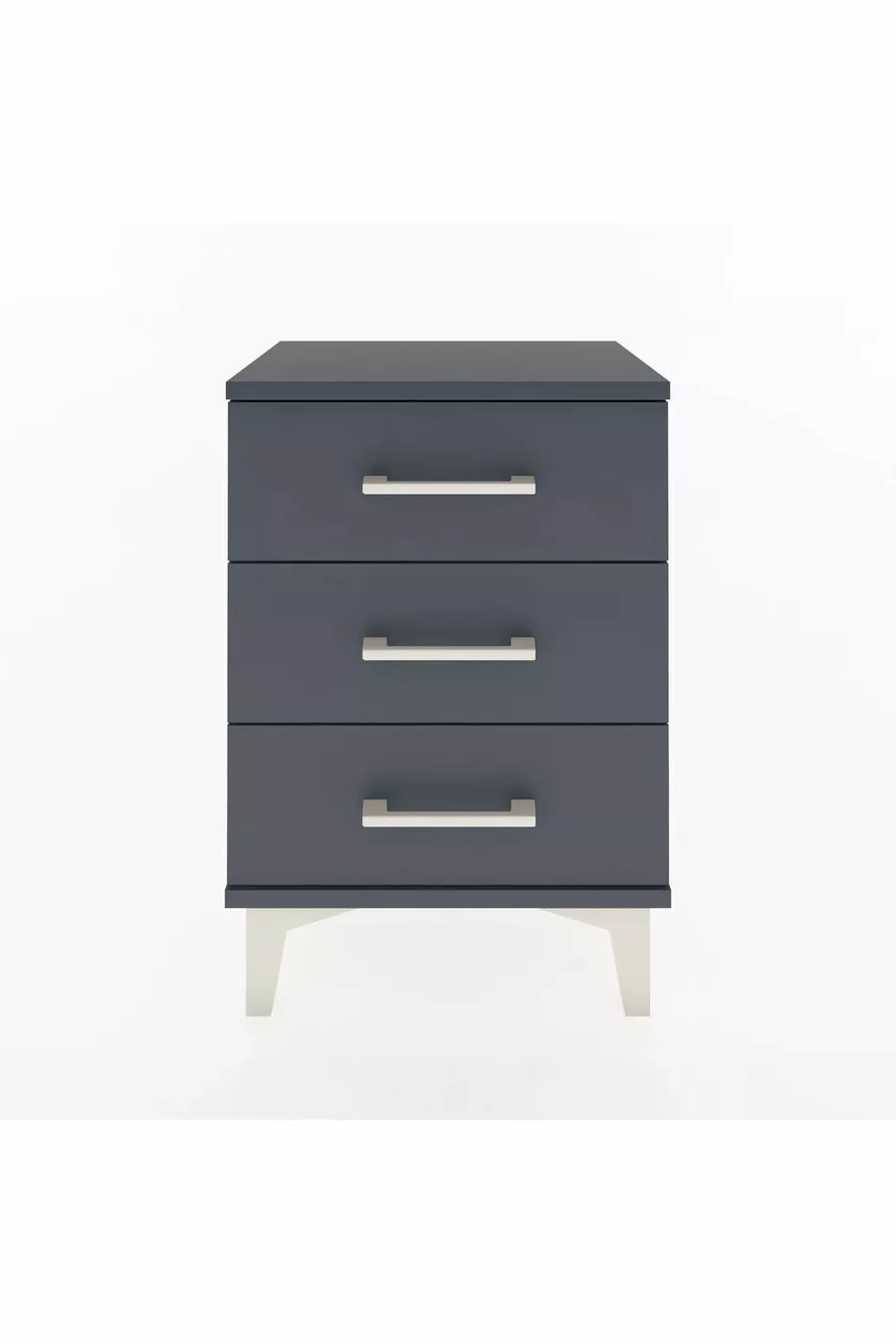 Comodino Arges a 3 Cassetti Antracite-Antracite