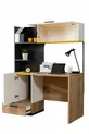 Chambre d'Adolescent Relax - Armoire 4 Portes, Lit, Table de Chevet, Commode, Bureau