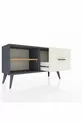 Arges Dresser Single Shelf Single Drawer Anthracite-Pine/Ayataş