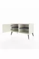 Commode Hyperion à 2 étagères avec une porte Ardoise-Ardoise/Anthracite