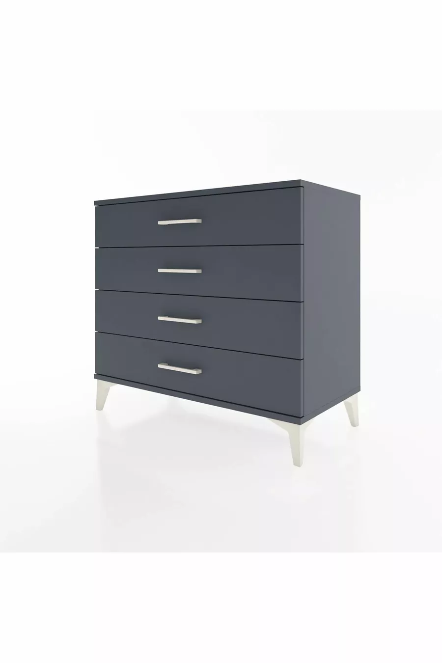 Commode Hyperion 4 tiroirs Anthracite-Anthracite