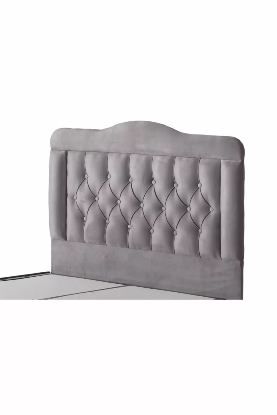Testata in tessuto grigio di lusso Vogue singola cm