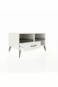 Commode Kronos 2 étagères 1 tiroir Pierre de lune-Anthracite/Pierre de lune