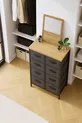 Commode à 8 tiroirs Organisateur de chambre à coucher Tiroirs en cuir Organisateur de chambre d'enfant