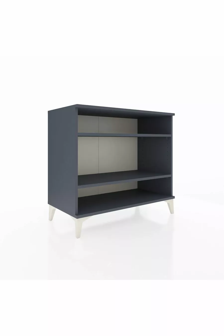 Commode Hyperion 2 étagères Anthracite-Anthracite
