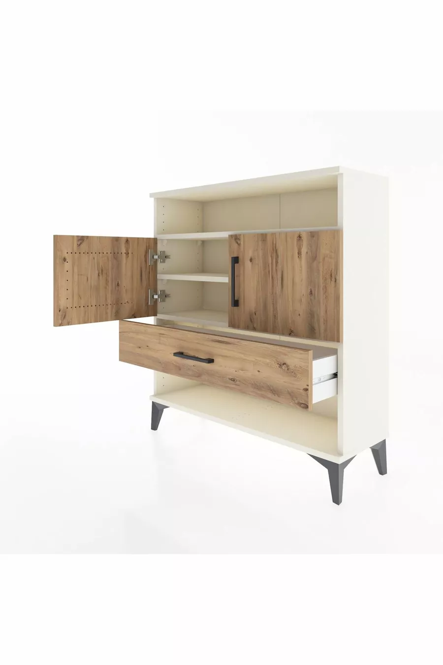 Arges Dressoir 3 Planken 1 Lade 2 Deuren Agaat-Den