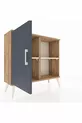 Commode Arges 2 étagères avec 1 porte Pin-Anthracite/Pierre de lune
