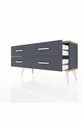 Cassettiera Arges 4 Ripiani Antracite-Pino/Antracite