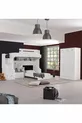 Bunk Bed, London Bunk Bed with Bed Frame, Desk with Seating, 3-Door Wardrobe