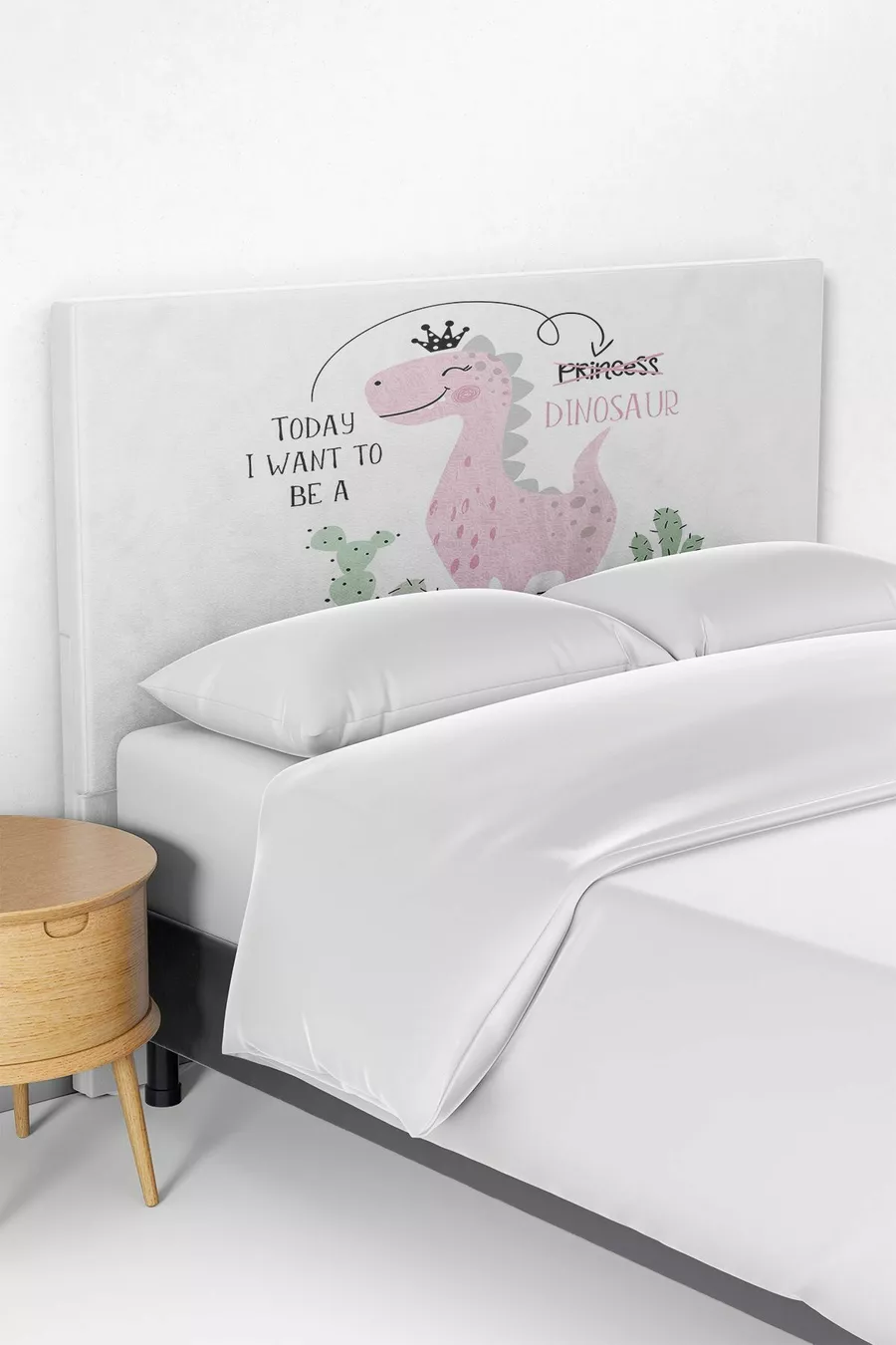 Housse de tête de lit pour enfant à motif dinosaure