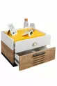 Chambre d'Adolescent Relax - Armoire 4 Portes, Lit, Table de Chevet, Commode, Bureau