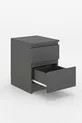 Derinkuyu 2-Drawer Nightstand for Bedroom, Baby Room, Youth Room, Anthracite