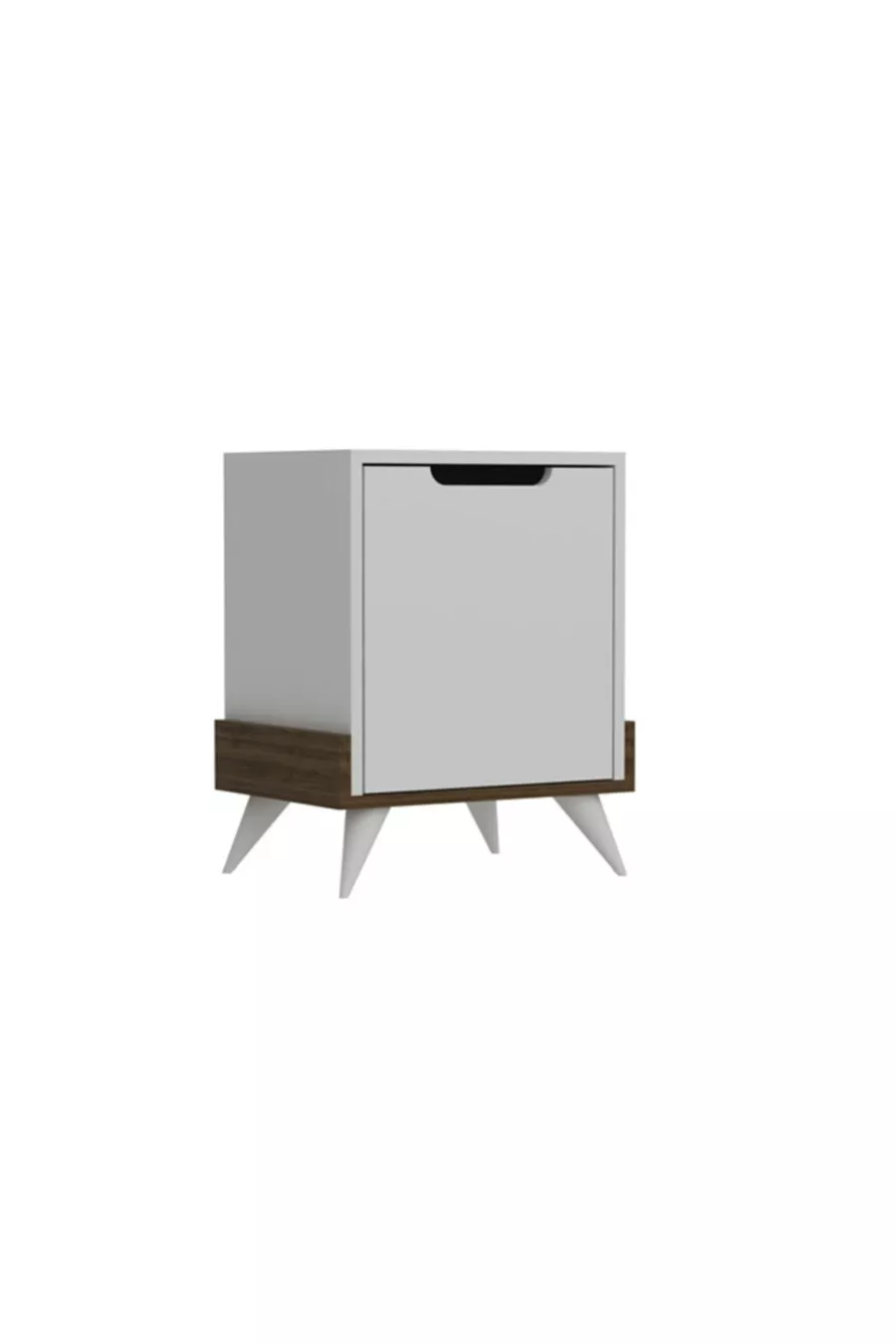 Table de chevet Montana Noyer Blanc