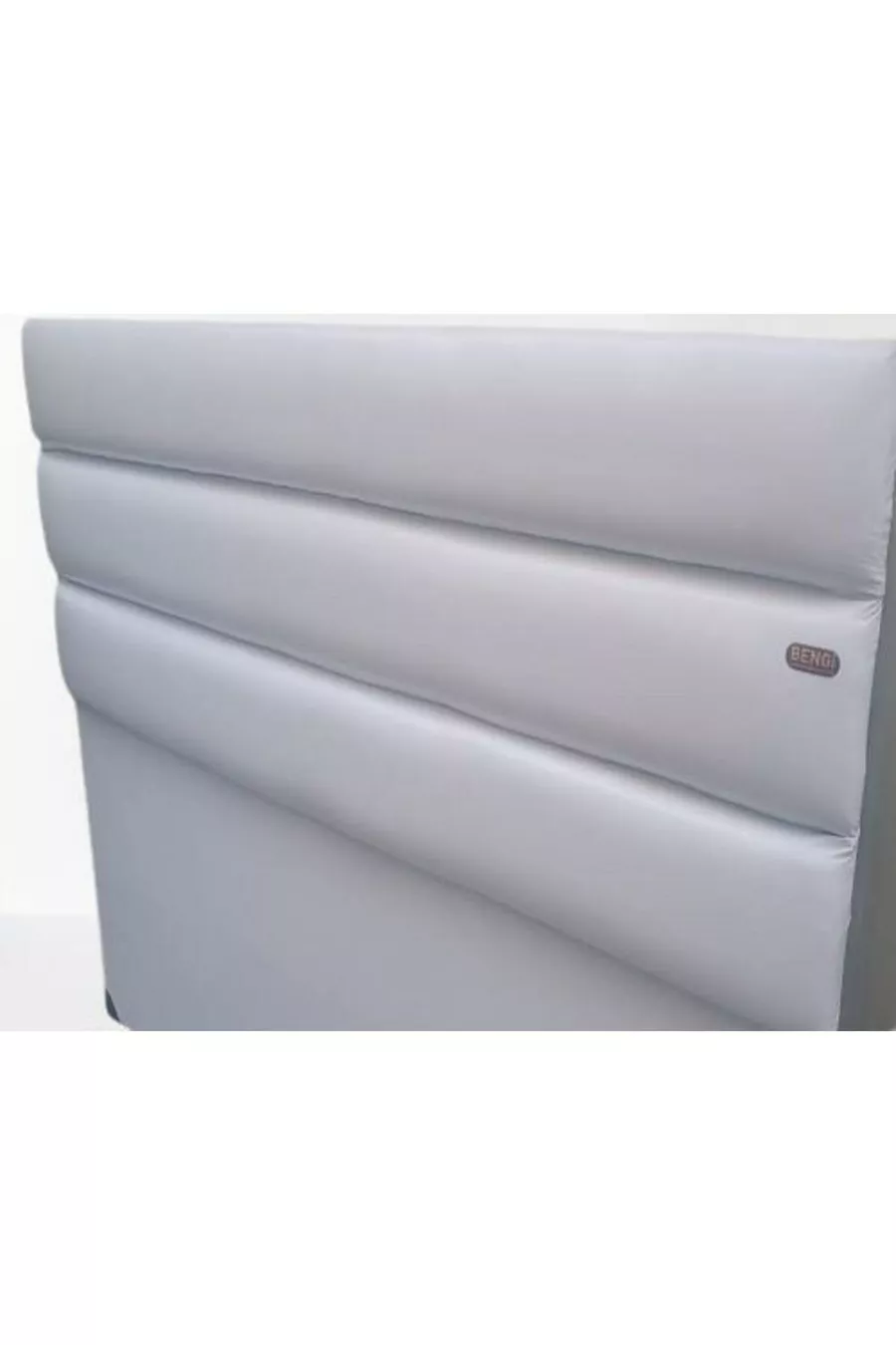 Titel DK Doppelbett Künstliches Leder Stoff Modell Weiß Farbe Handgemacht