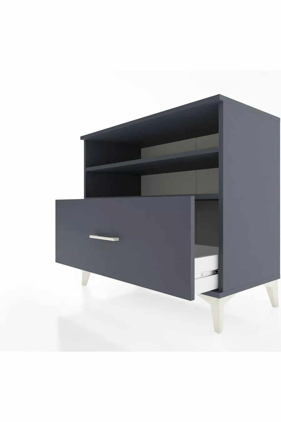 Hyperion Dressoir 2 Planken 1 Lade Antraciet-Antraciet