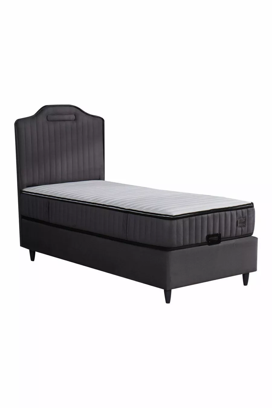 Tête de lit Royal Lux Anthracite (Cadre et matelas non inclus)