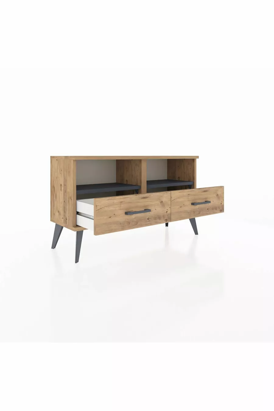 Arges Dressoir 2 Planken 2 Lades Den/Antraciet/Den