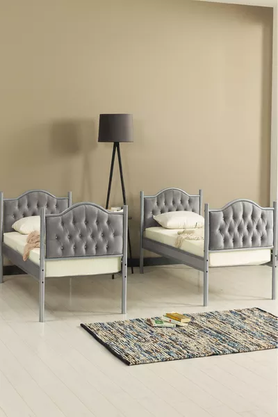Melis Double Metal Bunk Bed and Bed Frame