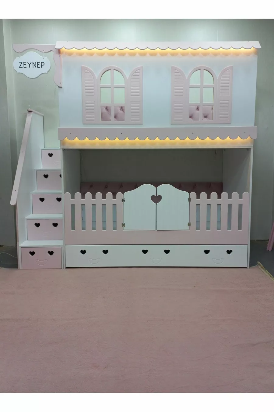 Alaçatı Etagenbett mit Kinderbett