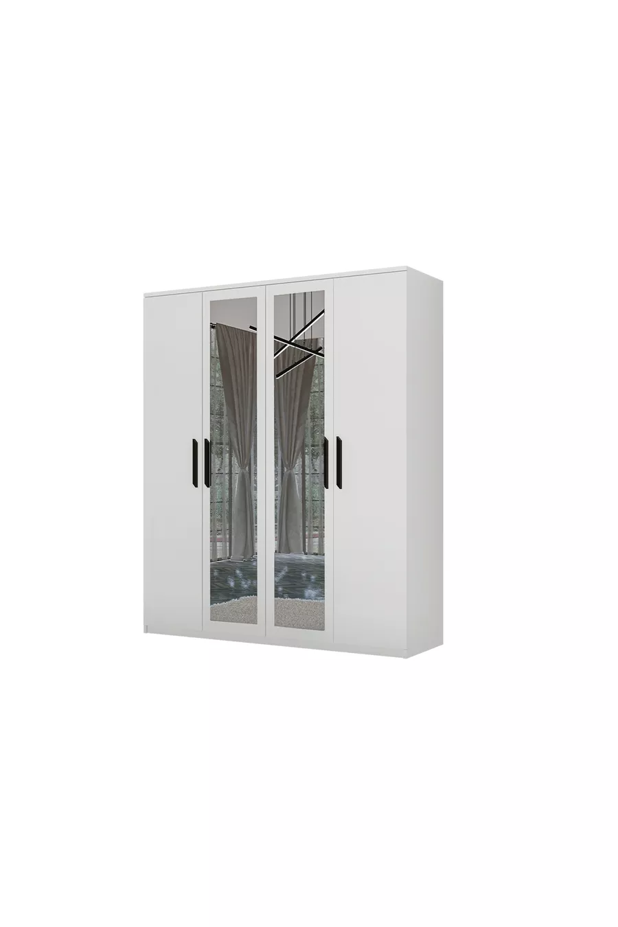 ENSEMBLE DE ARMOIRES DE CHAMBRE JEUNE AVANOS, 4 PORTES, GM