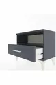 Arges Commode Single Shelf Single Drawer Anthracite-Anthracite