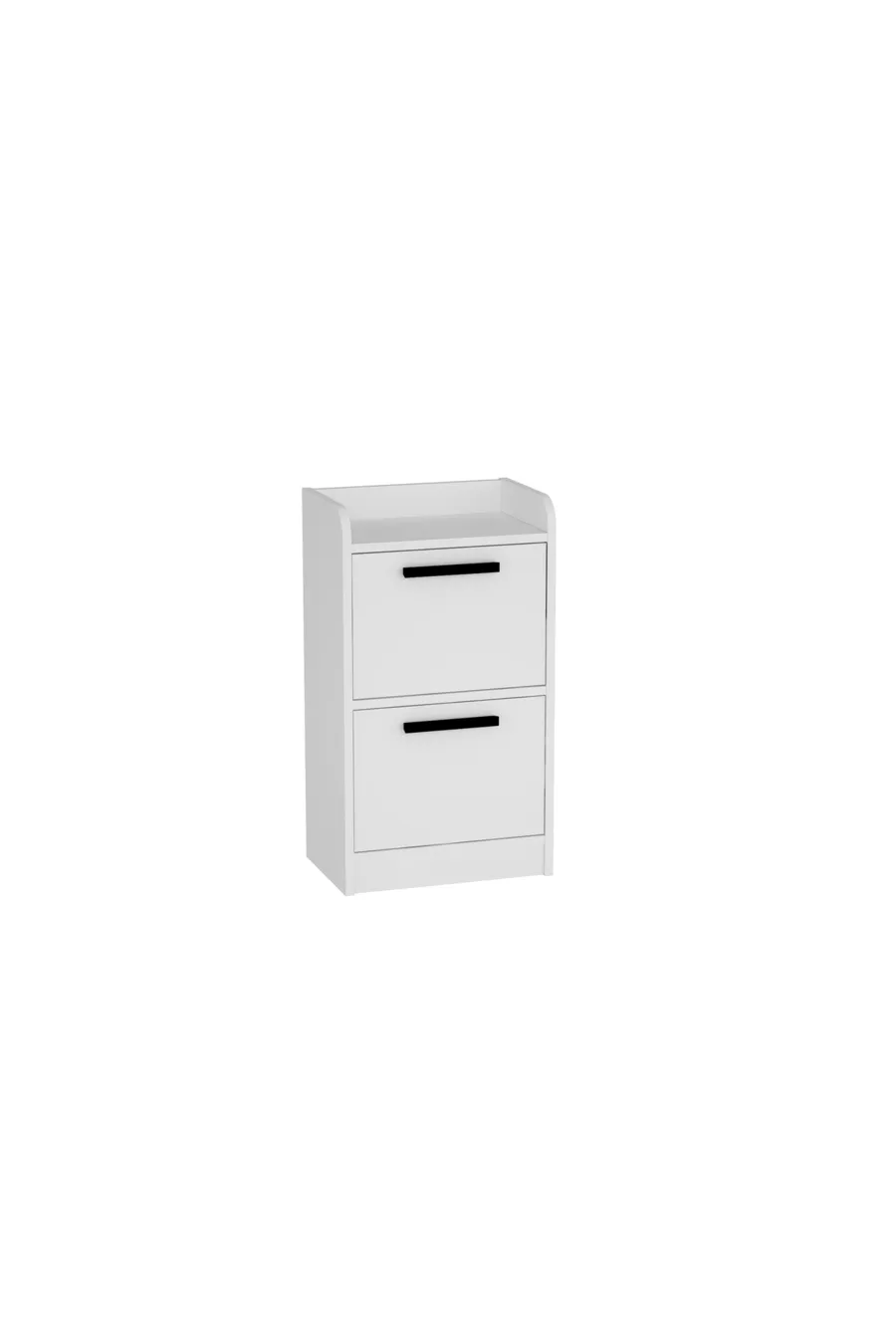Luses 2 Çekmeceli Modern Tasarım Genç Odası Komodin, Beyaz - Luses