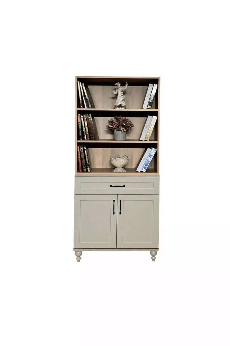 Commode et bibliothèque Alin avec portes | Qualité MDF de première classe | Portes REHAU | Avec portes