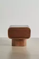 Huron Solid Walnut Single Drawer Rustic Nightstand, Bedside Table