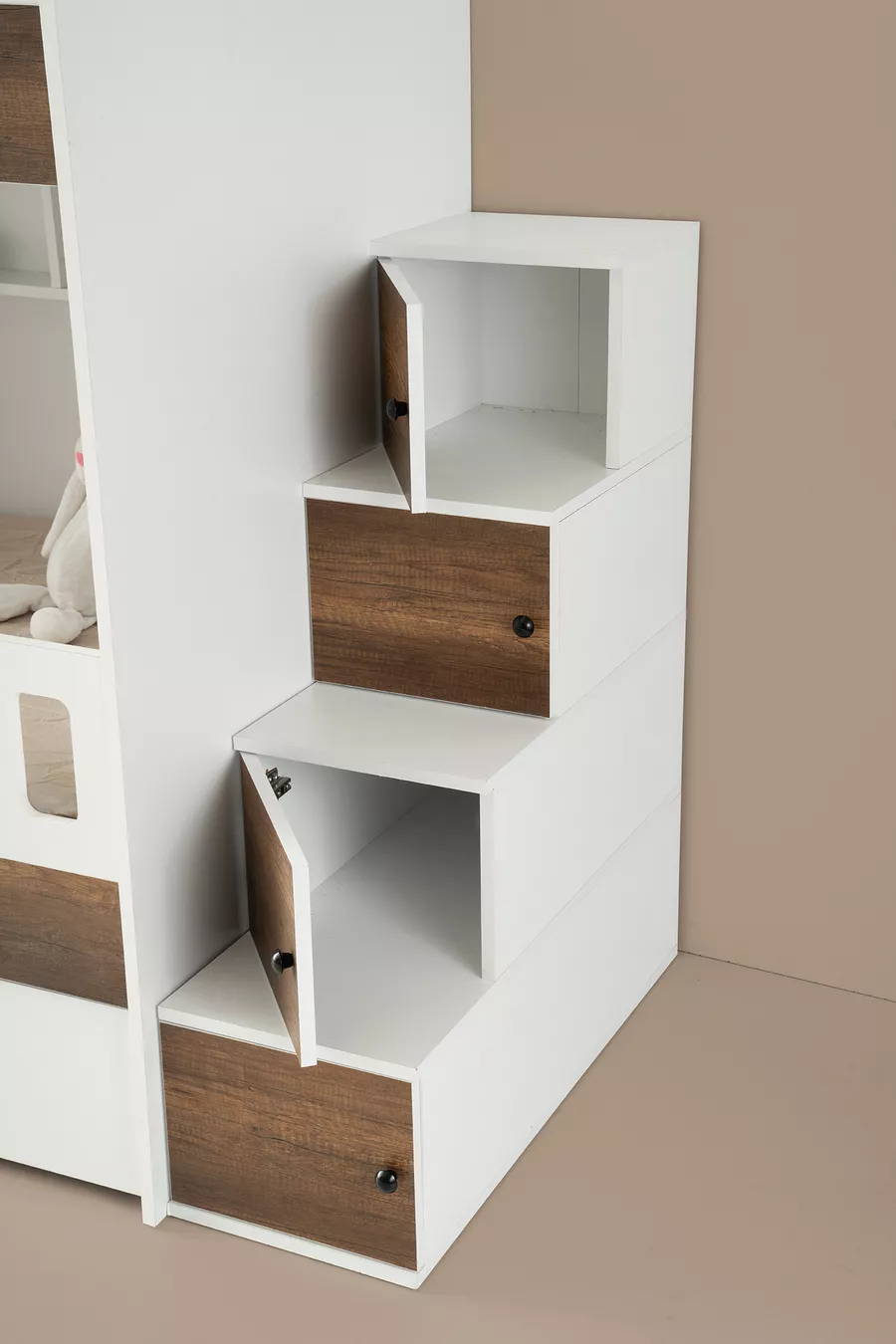Letto a castello Berlin / % MDF / 2 letti a molle in bambù / 2 set di biancheria da letto in omaggio