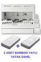 Lit superposé Berlin / 2 pièces avec matelas à ressorts en bambou inclus