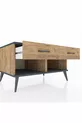 Commode Kronos 2 tiroirs Pin-Anthracite/Pin
