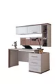 Camera da letto giovane Milano - Armadio a 3 ante con specchio, Letto, Comodino, Scrivania, Cassettiera, Libreria