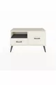 Commode Arges à une étagère et 2 tiroirs, quartz-anthracite/quartz