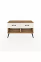 Arges Dresser 2 Drawers Pine-Pine/Onyx