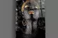 Peinture sur verre femme africaine