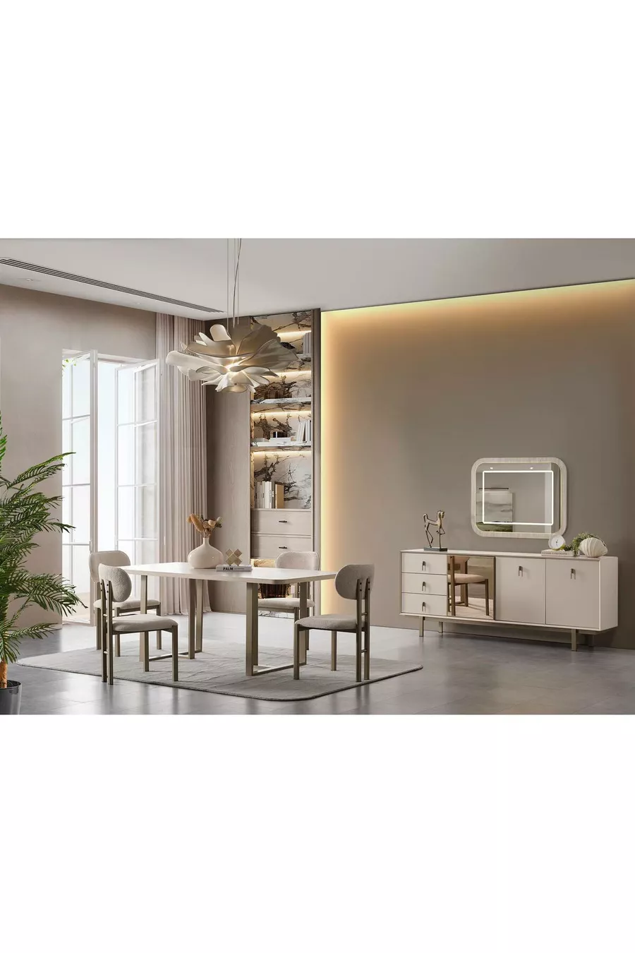LATTE BRUILOFTPAKKET (SLAAPKAMER / EETKAMER / BANKSTEL)