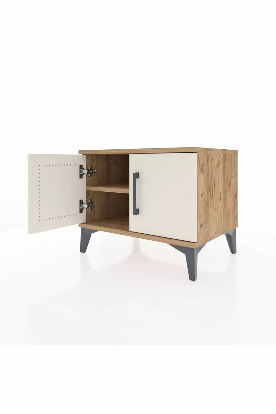 Commode Hyperion avec une étagère et 2 portes, Pin-Achat