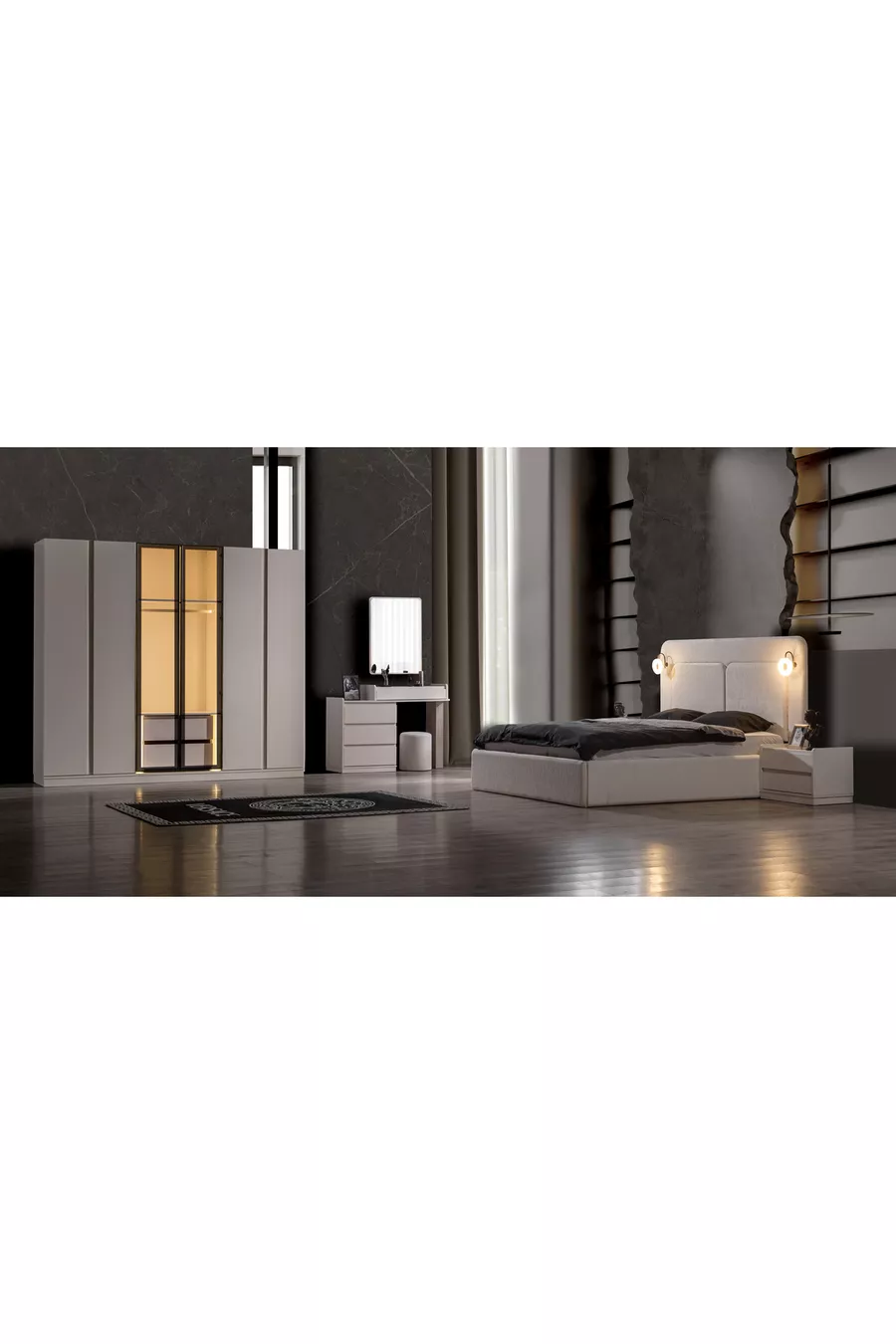 Ensemble de chambre à coucher Mira