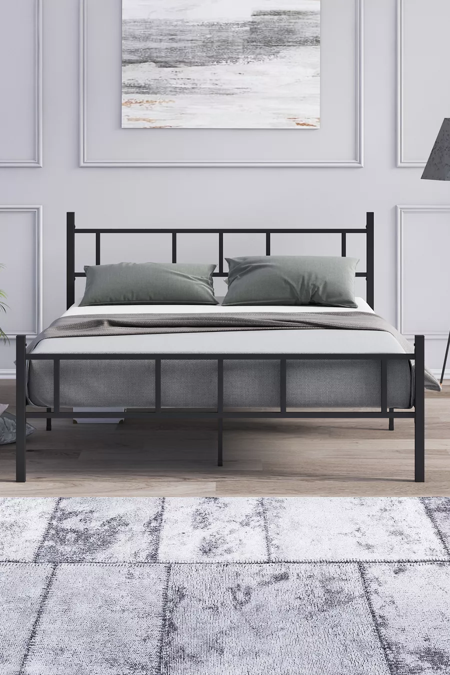 Metal Bed Frame, Akın Metal Bed Frame, Wrought Iron Bed Frame, Available in Various Sizes