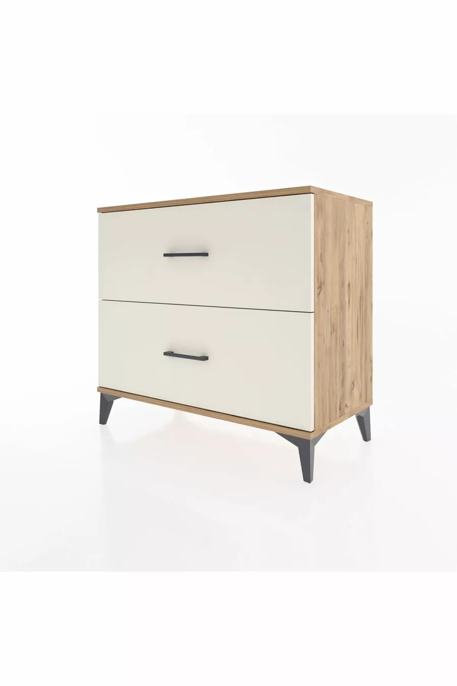 Commode Hyperion 2 tiroirs Pin-Ambre