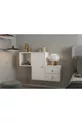Set camera da letto modulare con armadio a cassetti con ante e set di scaffali