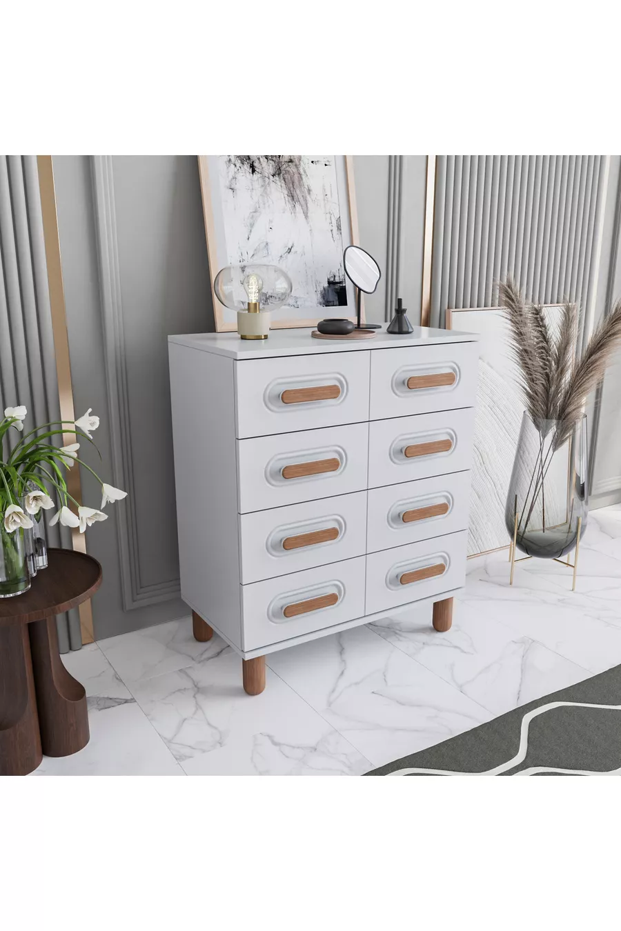 Commode Otto à 4 tiroirs % MDF