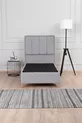 Gold Therapy Storage Base and Headboard Set Gray (BED NOT INCLUDED)